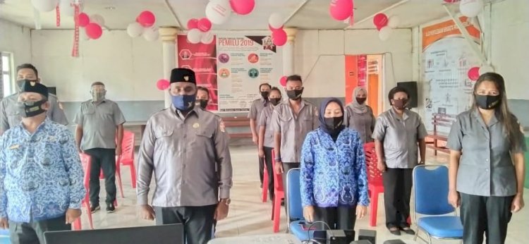 Perayaan Kemerdekaan RI Ke-75, Bawaslu Kota Sorong Melaksanakan secara Virtual