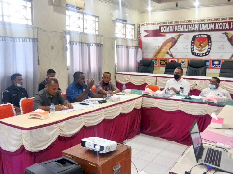 Rapat Bersama KPU Kota Sorong Tentang Daftar Pemilih Berkelanjutan Tahun 2021