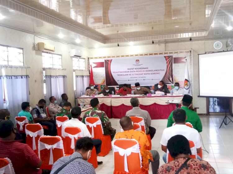 Rapat Koordinasi Pemutakhiran Data Pemilih Berkelanjutan Triwulan III Tahun 2021