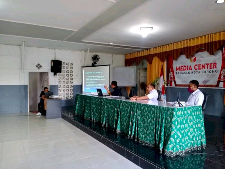 Perkuat SDM Penanganan Pelanggaran & Penyelesaian Sengketa, Bawaslu Kota Sorong Gelar Bimtek