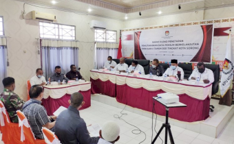 Rapat Pleno Penetapan Pemuktahiran Data Pemilih Berkelanjutan Triwulan II Tingkat Kota Sorong